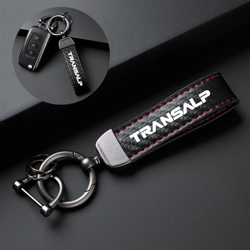 Key Ring Keys Strap Accessories Keychain Men Women Car Personality Motorcycle Keyring For HONDA TRANSALP 600 650 700 xlv650 Logo