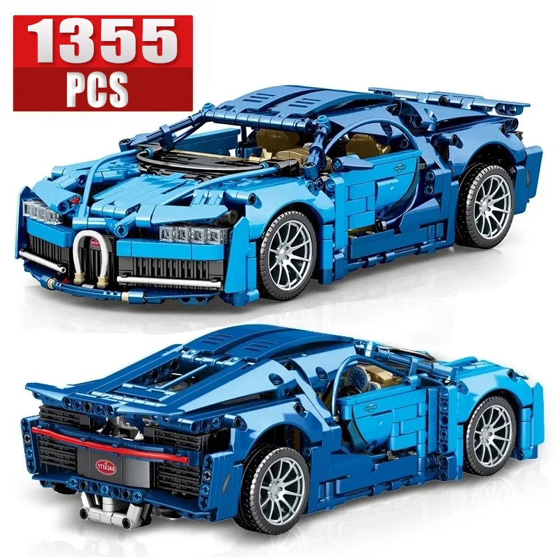 Creative Technical Bugattied Sports Racing Car Building Blocks Lamborghinied MOC Models Assemble Bricks Vehicle Toy Gift For Kid