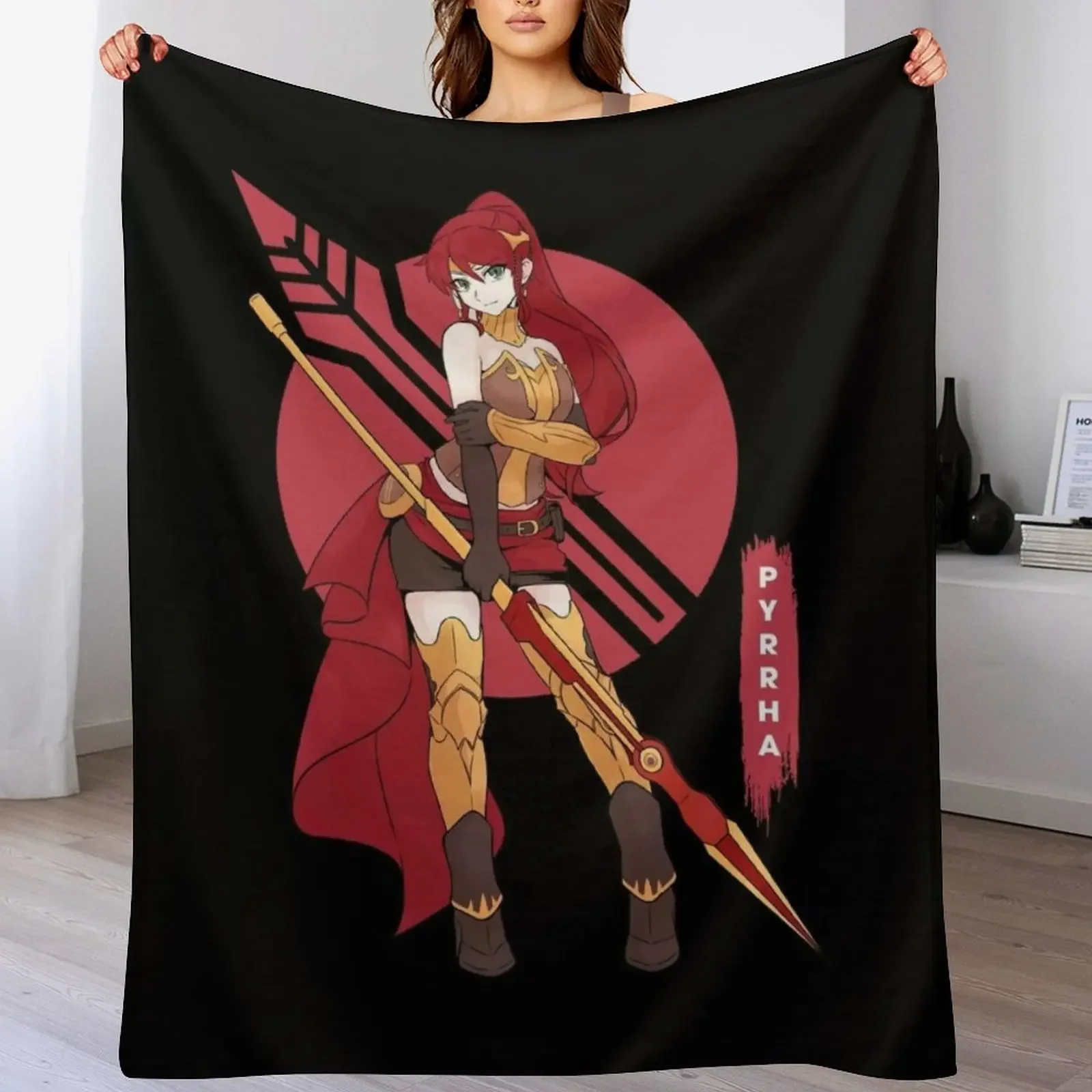

Pyrrha Nikos anime girl pretty Throw Blanket Blankets For Sofas Sofa Luxury Bed covers Blankets