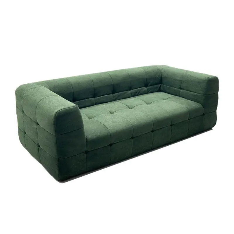 Sponge Vacuum Compression Removable Washable Cover No Installation * Nordic Wabi-Sabi One Seat Straight Line Sofa Pure