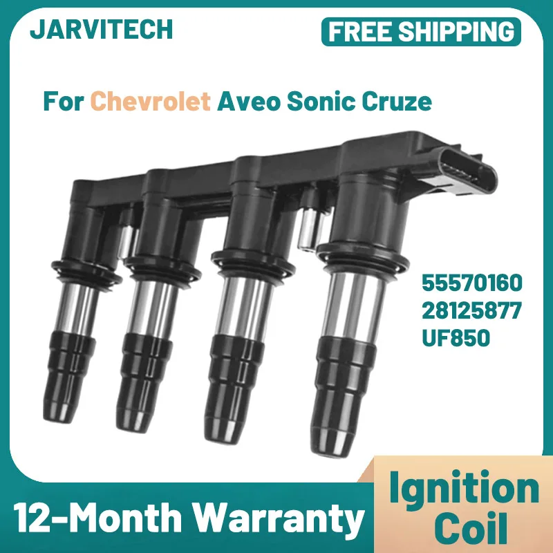 

New Car Ignition Coil 55570160 28125877 For Chevrolet Aveo Kalos T250 T255 Sonic Cruze J300 J305 J308 2013-2017 1.8L UF850