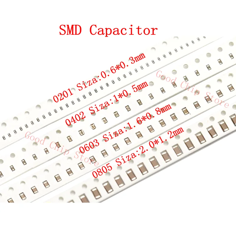 100 шт. 1206 SMD чип многослойный керамический конденсатор 0,5 пФ - 100 мкФ 10 пФ 100 пФ 1 нФ 10 нФ 15 нФ 100 нФ 0,1 мкФ 1 мкФ 2,2 мкФ 4,7 мкФ 10 мкФ 47 мкФ