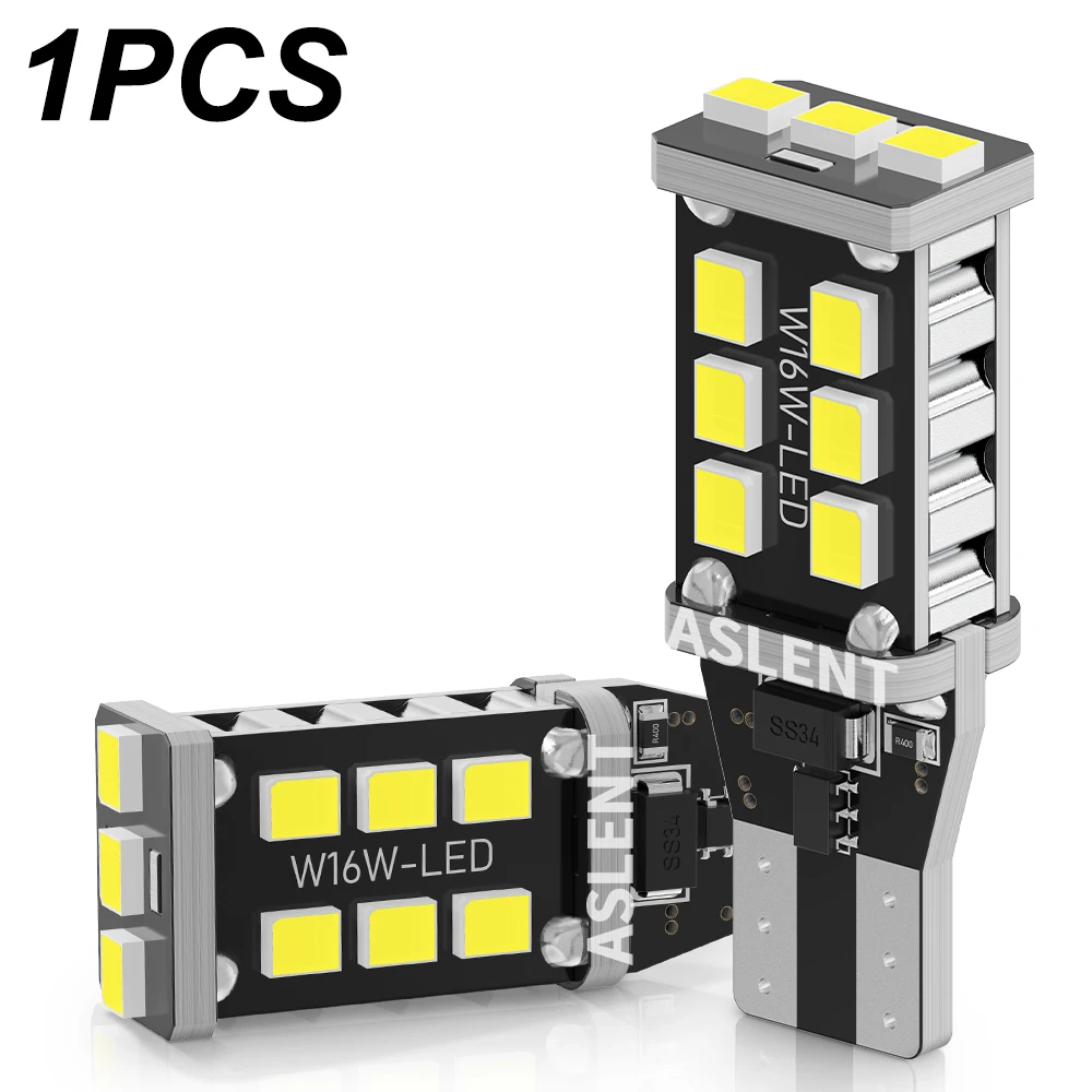 

1pcs W16W T15 LED T16 Bulb Canbus Error Free Backup Reverse Led 921 912 LED Bulbs Car Lights Brake Lamp Stop Light Xenon White