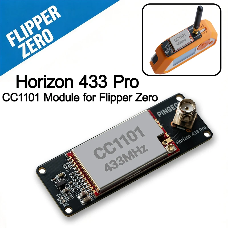 Horizon 433 Pro Sub-GHz CC1101 Module 433MHz External Antenna RF Board for Flipper Zero Development Accessories