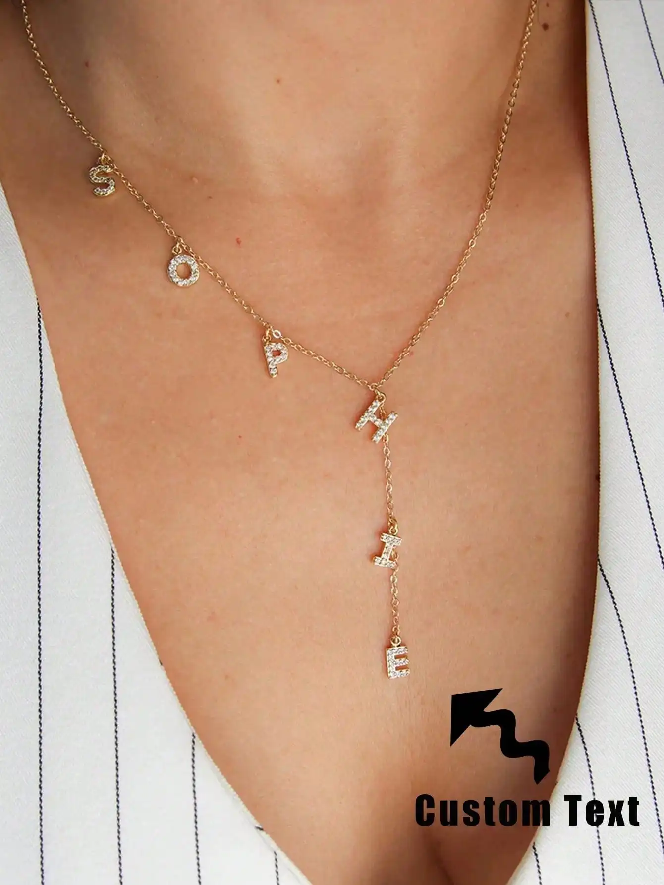Custom Secret Set Letter Name Necklace/Custom Letter Necklace/Personalized Name Necklace/Ladies Gift/Exquisite Letter