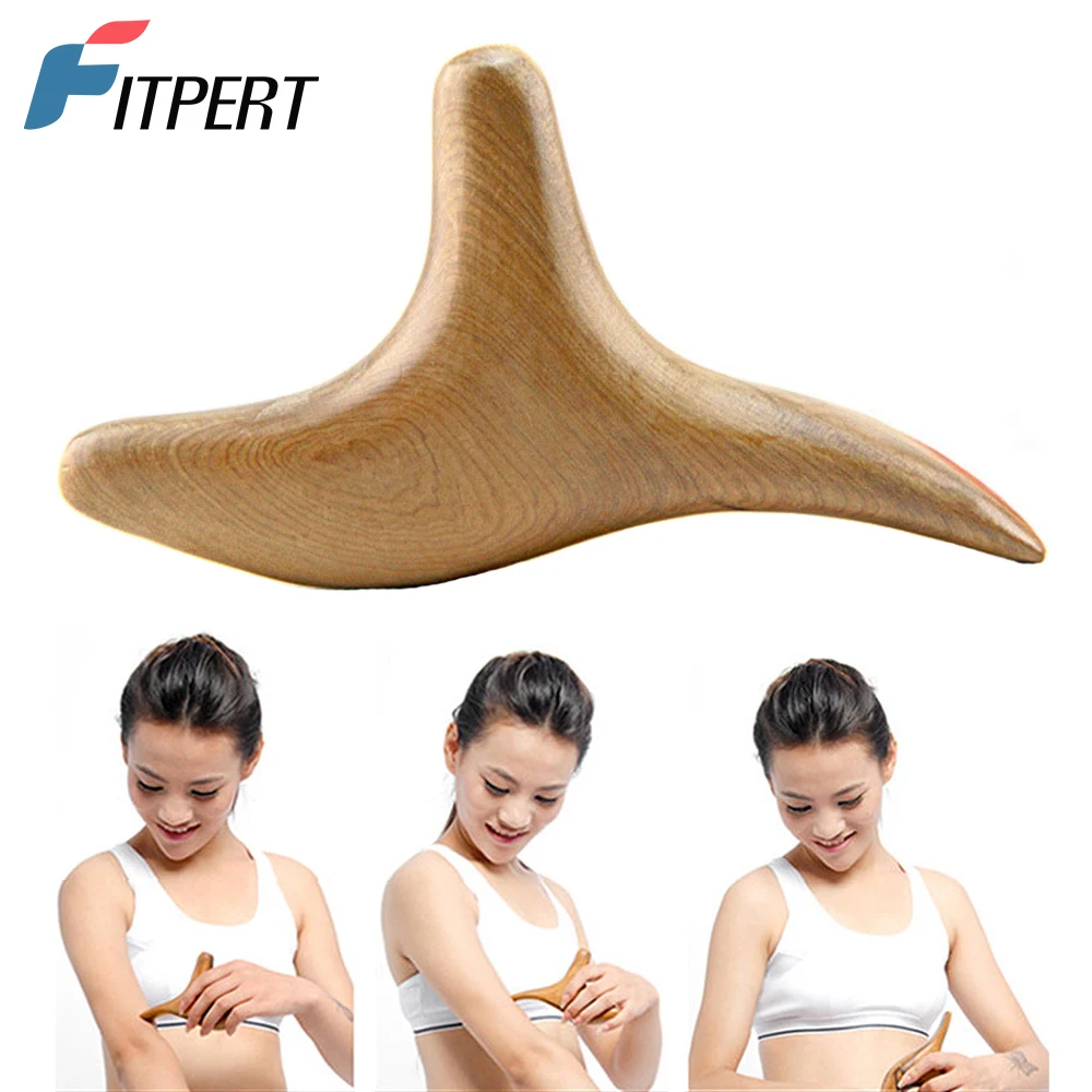 

1PC Triangle Trigeminal Body Relax Fragrant Wood Neck Shiatsu Reflexology Home Wooden SPA Therapy Massager for Blood Circulation