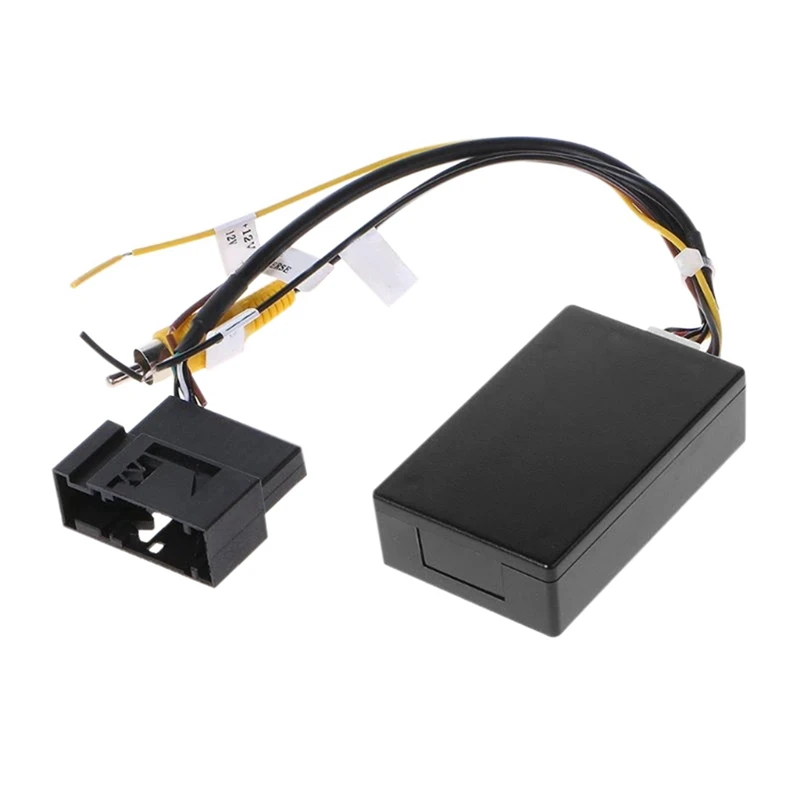 1 Piece RGB To (RCA) AV CVBS Signal Converter Black Plastic For Factory Rear View Camera Tiguan Golf 6 Passat CC