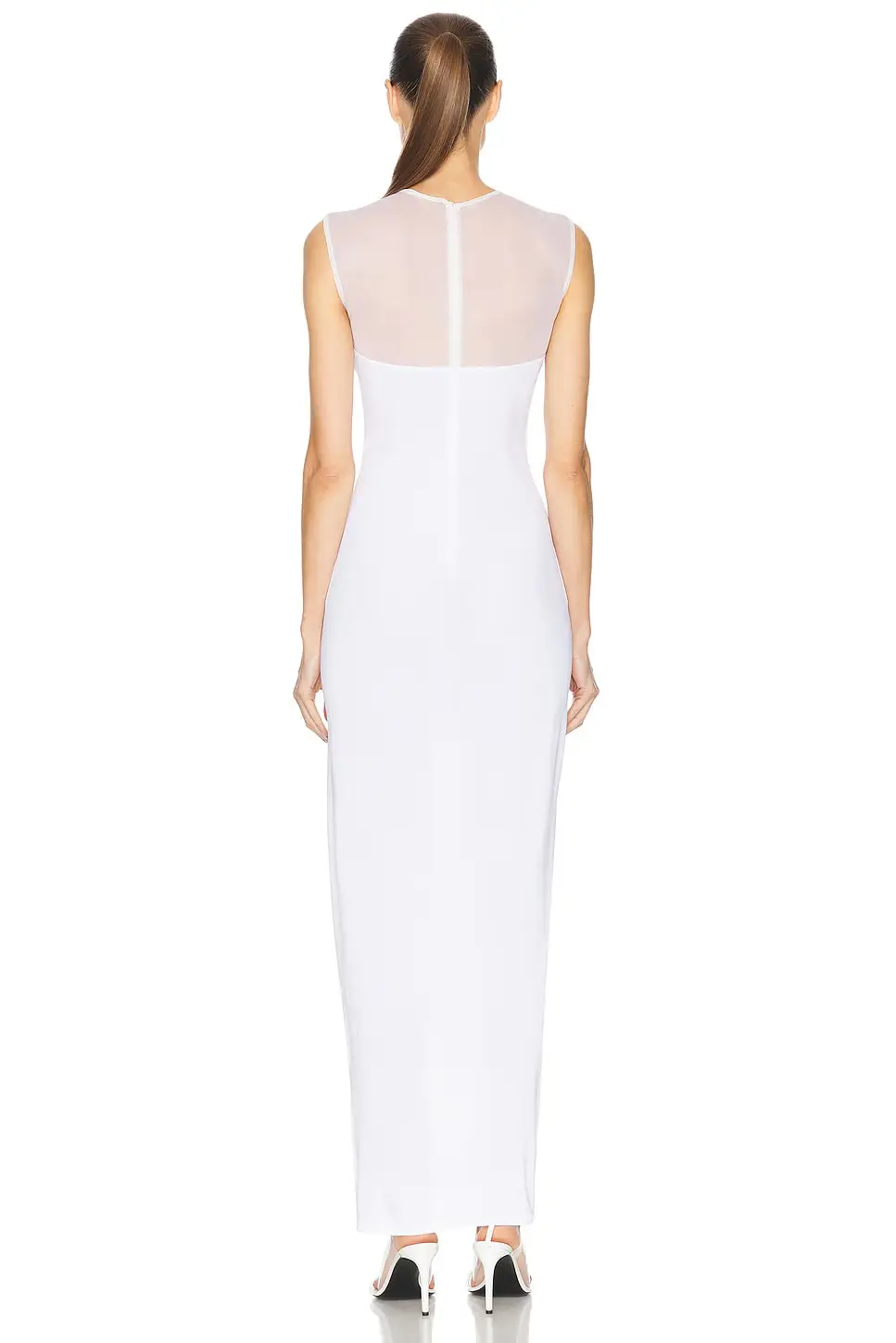 2025 verão branco bandage vestido tule inset feminino verão sexy elegante longo aniversário noite clube vestidos de festa alta elástica