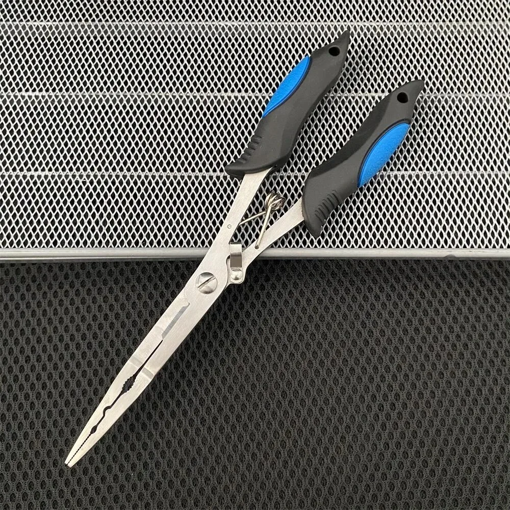 11,8 in Multifunktionale Luya Zangen Edelstahl Angeln Zangen Fischerei Zubehör Fisch Mund Zangen Haken mit Gummi Griff – Detail 7