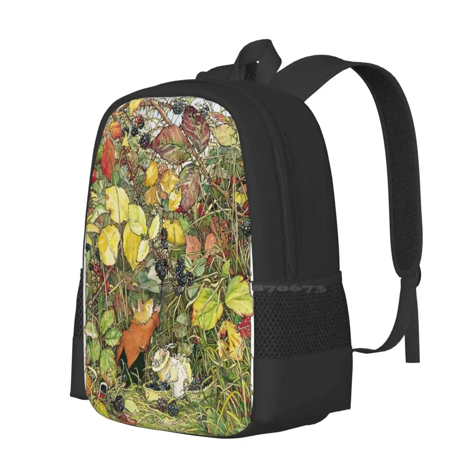 Picking New Arrivals Unisex Bags Student Bag Backpack Brambly Hedge Jill Barklem English Quintessential British Countryside