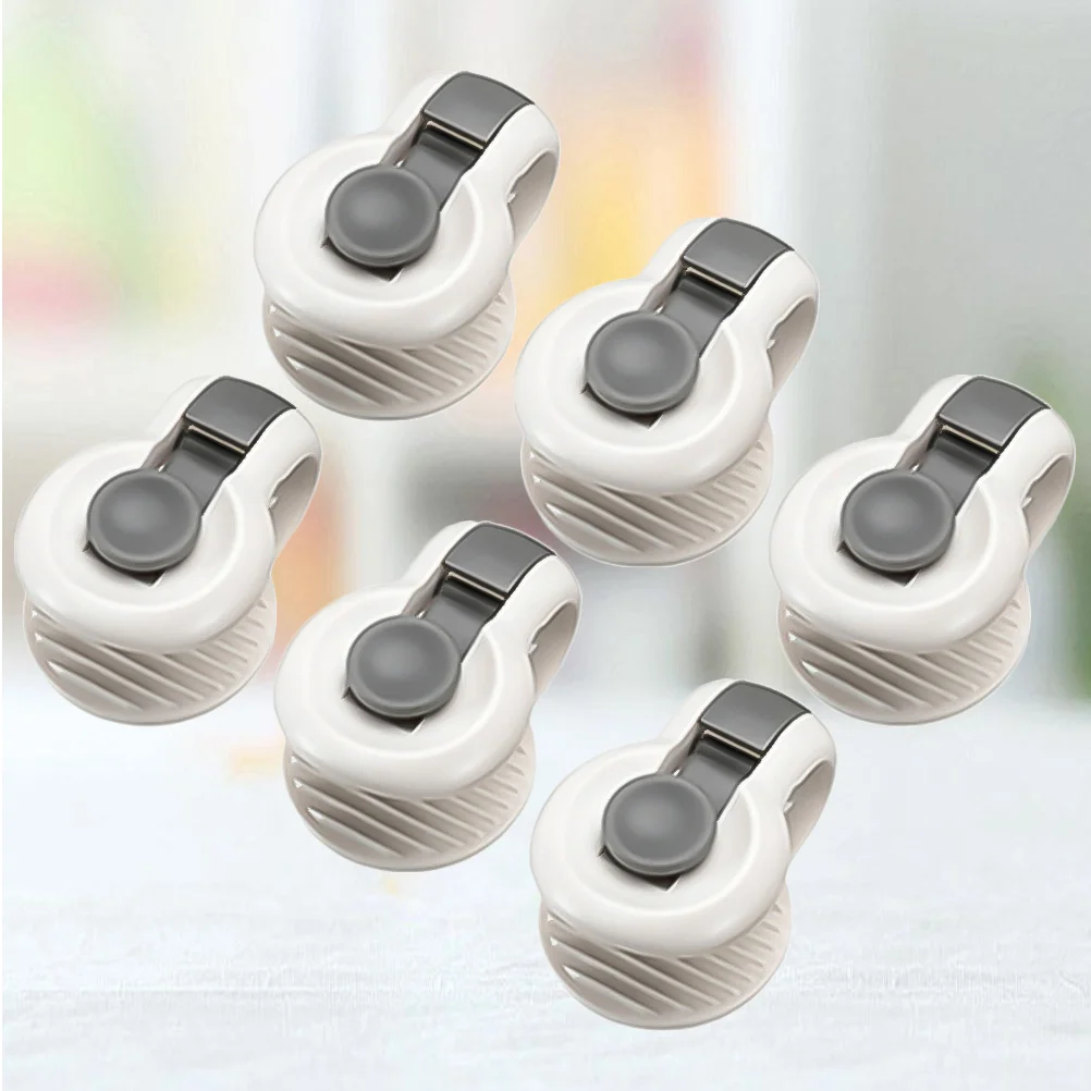 6 pcs Abs Duvet Corner Fastener Bed Sheet Clips For Mattress Pad Tablecloth Slipcovers Quilt Fixer Holder Grey