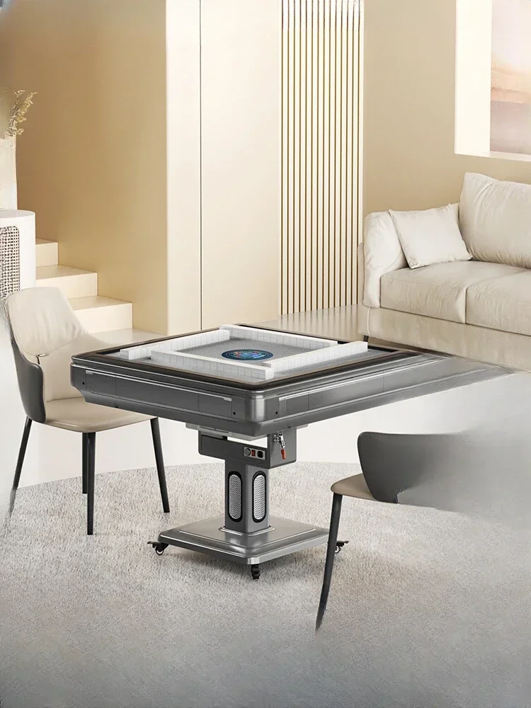 Heating Mahjong Machine Automatic Household Folding Mahjong Dining Table Dual-Use Bass Mahjong Table