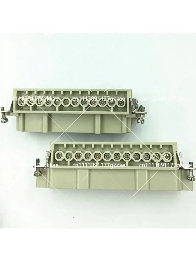 Heavy Duty 24 Pin Aerial Connector – HDC-HE-024 Male & Female Insert for Hot Runner Systems