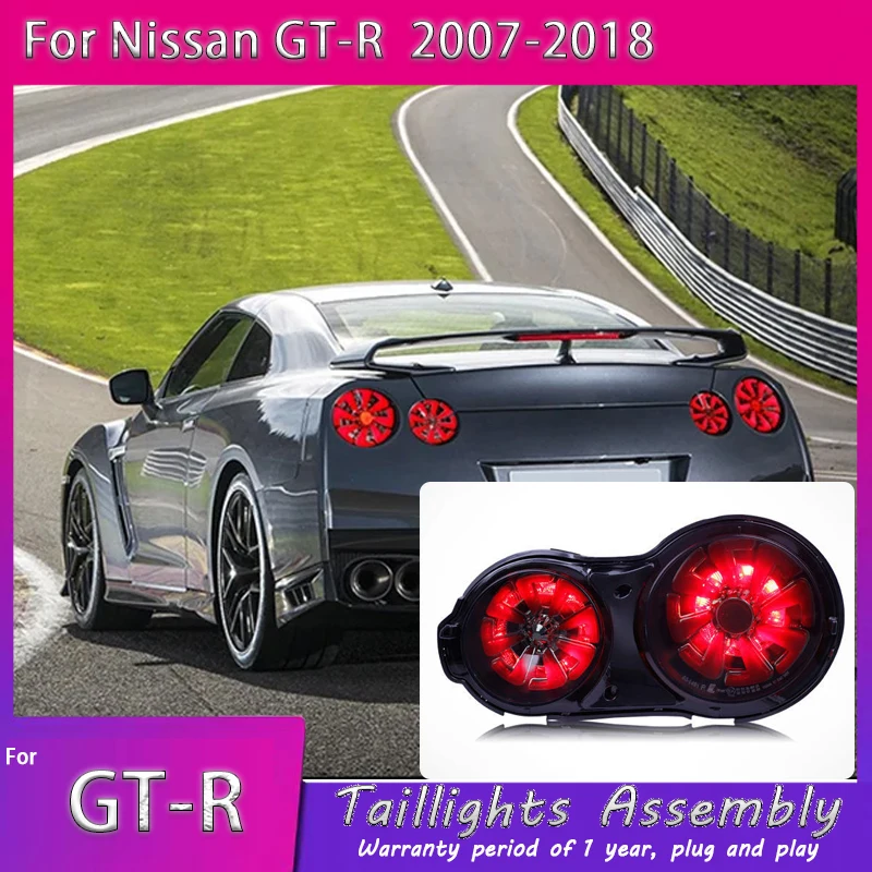 

Car Lights for Nissan GT-R R35 LED Tail Light 2007 2008 2009-2023 GTR R35 Valenti Rear Fog Brake Turn Signal auto Accessories