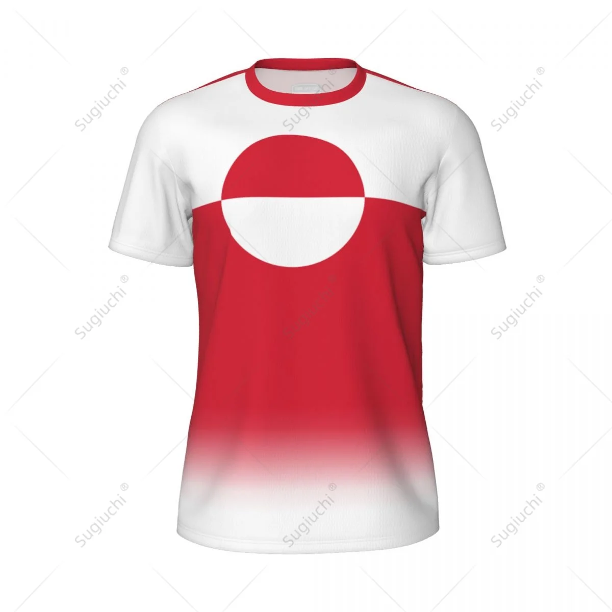 Camiseta de malla deportiva con estampado 3D personalizado, ropa con bandera de Greenland para correr, fútbol, tenis, fútbol y Fitness