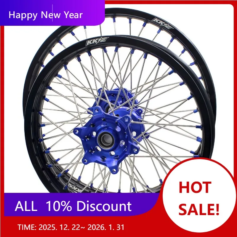 

【2025】Комплект ободов для мотоцикла Offorad 21/18 Enduro, подходит для YAMAHA WR250F 2001-2019 WR450F 2003-2018, цветная анодированная ступица и Ni