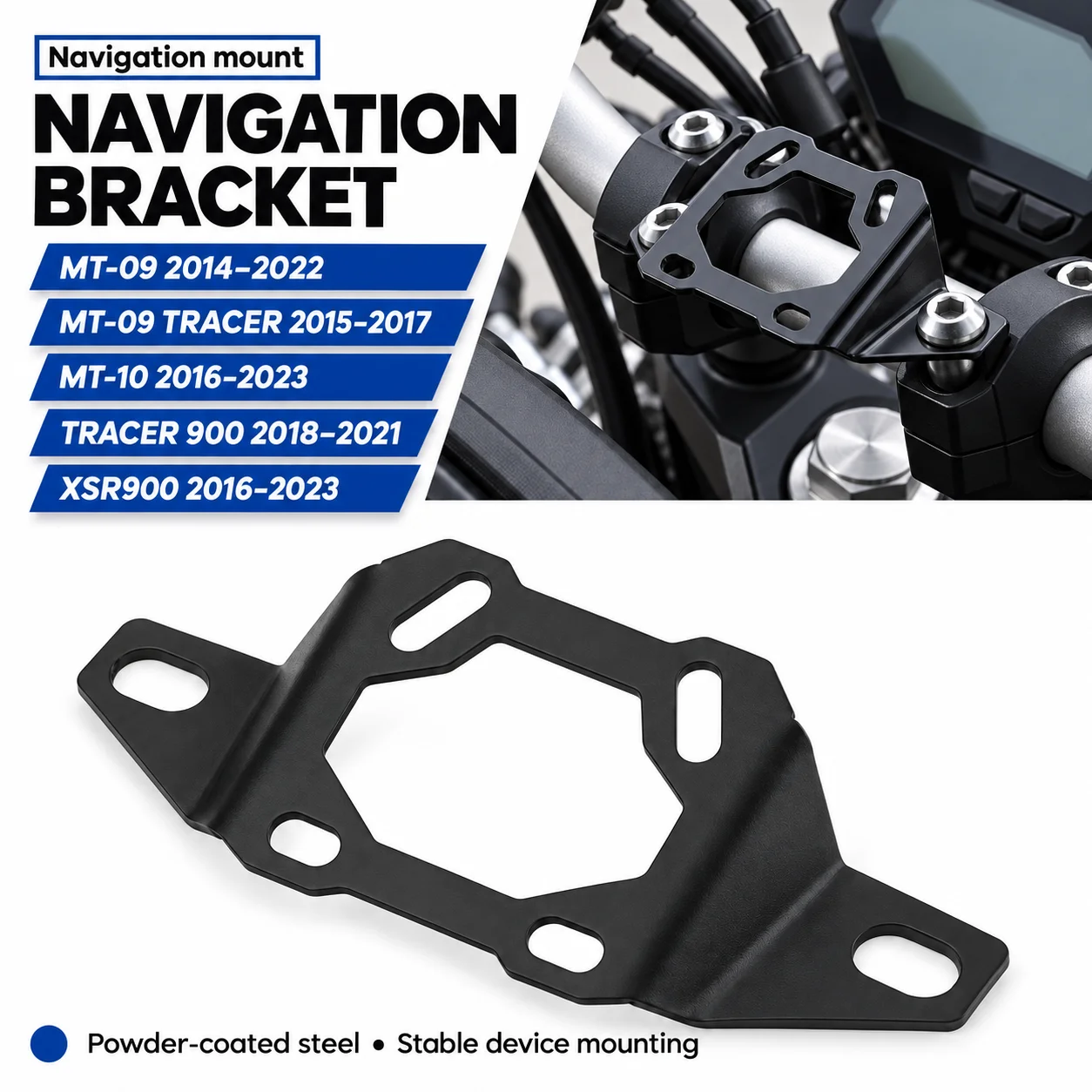 Motorcycle GPS Navigation Phone Holder Modified Accessories For Yamaha MT09 MT10 XSR900 TRACER 900 Mobile Phone Navigation Brack