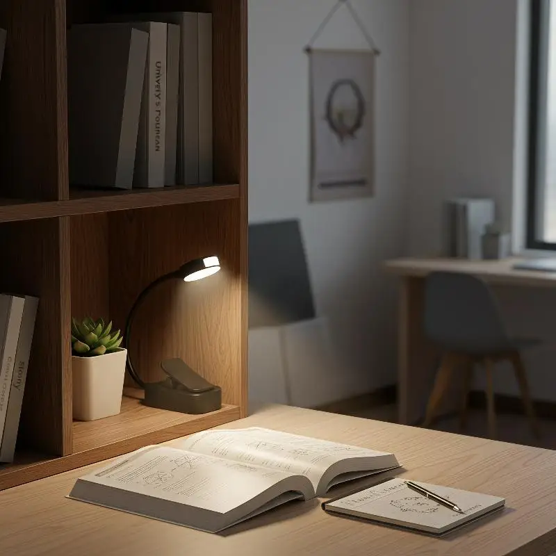 1Pcs Battery Powered Flexible LED Night Light Folding Mini Clip Book Lamp 3 Modes Eye Protection For Bedroom Reading