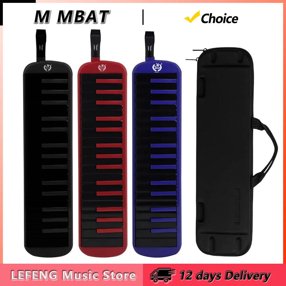 M MBAT 32 Keys Melodica Portable Piano Melodic Mouth Organ Melodica with Bag Professional Keyboard Instrument Beginners Gift