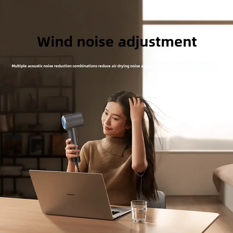 Xiaomi Mijia H501 High-speed Negative Ion Hair Dryer, Small, Efficient and Fast Drying 62m/s 1600W Low-key Noise Reduction