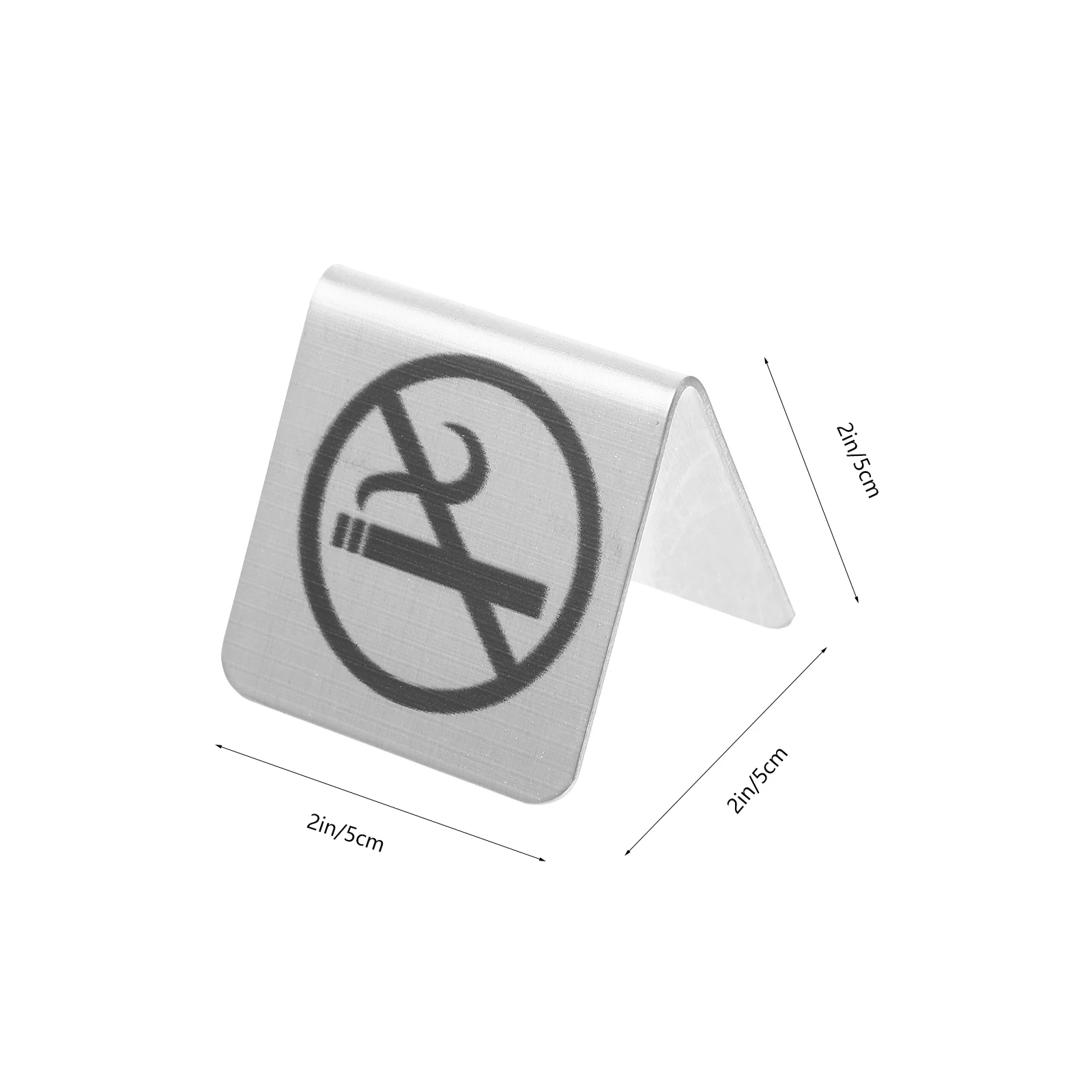 2 Pcs No Smoking Sign Clear Plate Board Signs No-smoking Indicator Indoor Table Desk