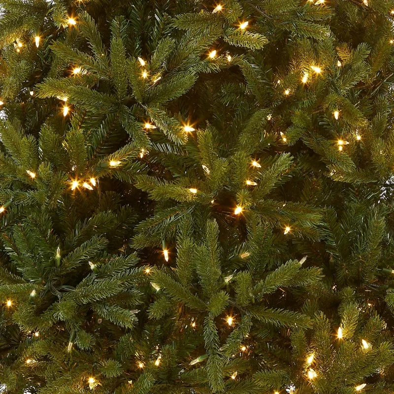 'Feel Real' Pre-lit Artificial Christmas Tree | Includes Pre-Strung Multi-LED Lights and Stand | Jersey Fraser Fir Medium