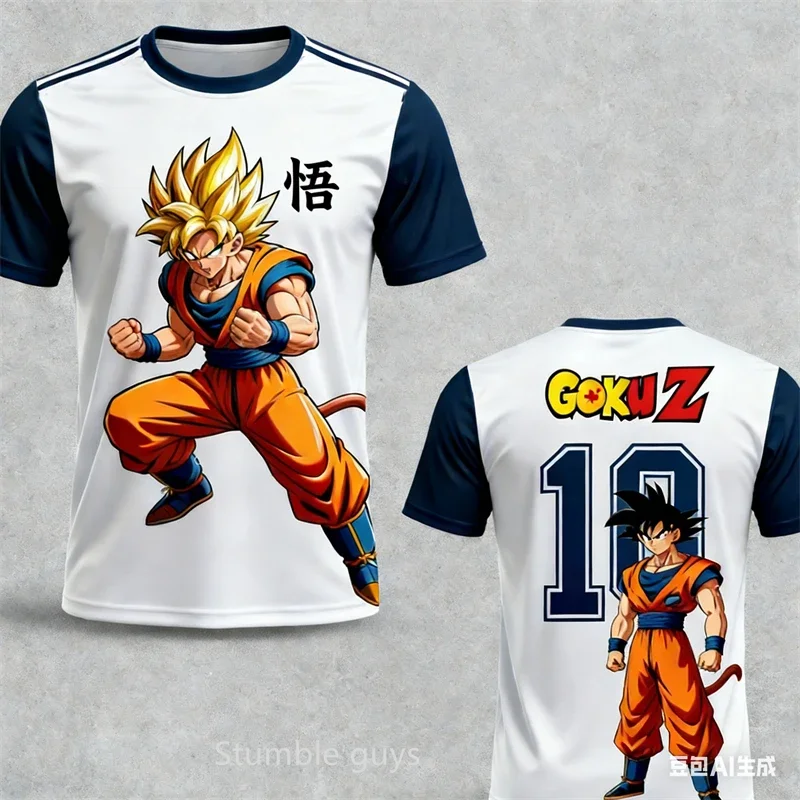 Dragon Ball T-Shirt Jungen Kleidung Mädchen Männer Sportbekleidung T-Shirt Kakarot Frauen Super Saiyan Anime Kinder Tops