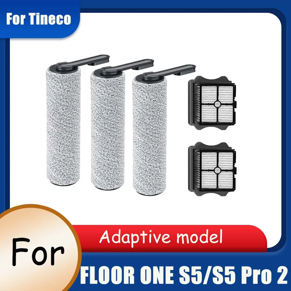 For Tineco Floor One S5 /S5 Pro 2 /S5 Pro /S5 Blue Wet Dry Vacuum Cleaner Replacement Parts Roller Brush Hepa Filter Accessories