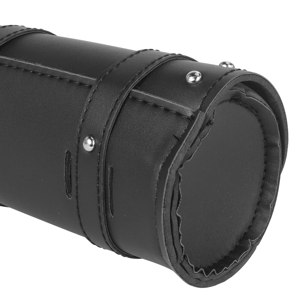 Motorrad Universal Gabeltasche Leder Satteltaschen Werkzeugtasche Aufbewahrungsbeutel Wasserdicht für Harley Sportster XL Softail Honda Yamaha – Detail 3