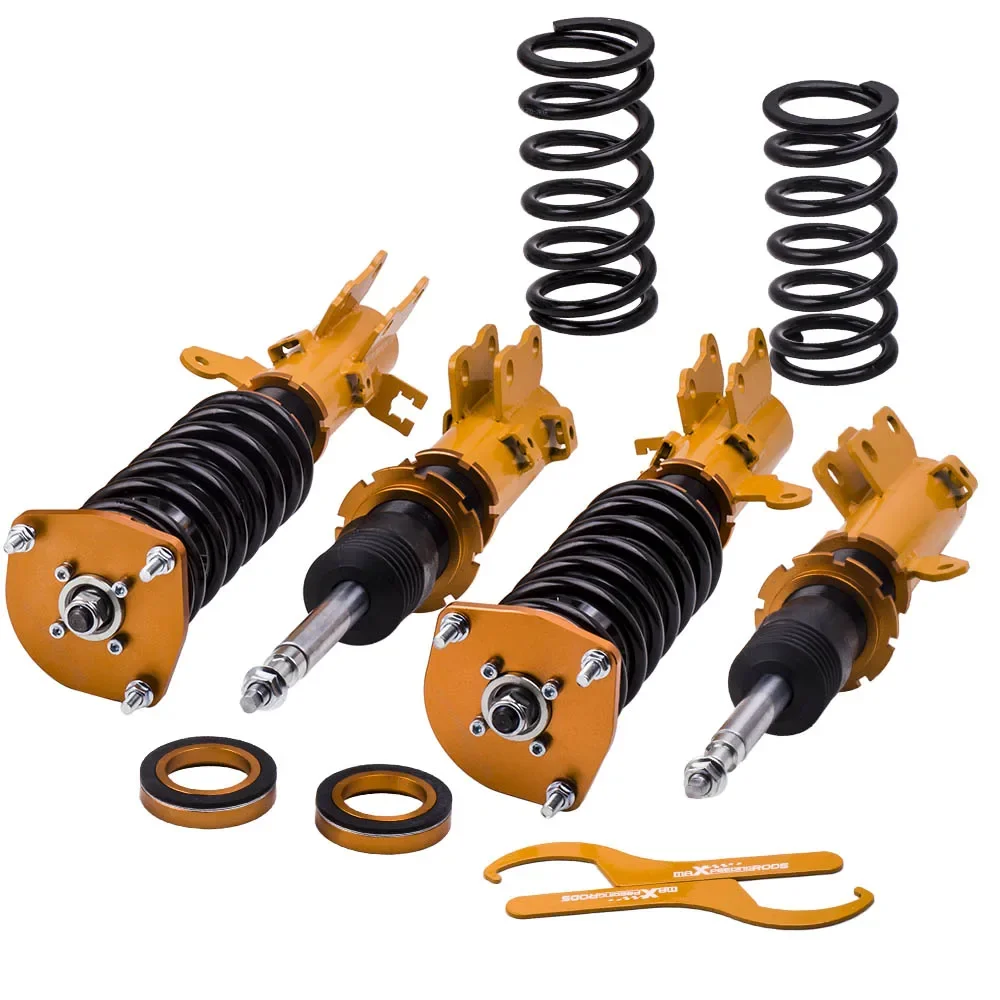 s Coilovers Shock Absorber Kit for Tiburon SE Coupe 2-Door 2005-2008 Adj. Height Shocks