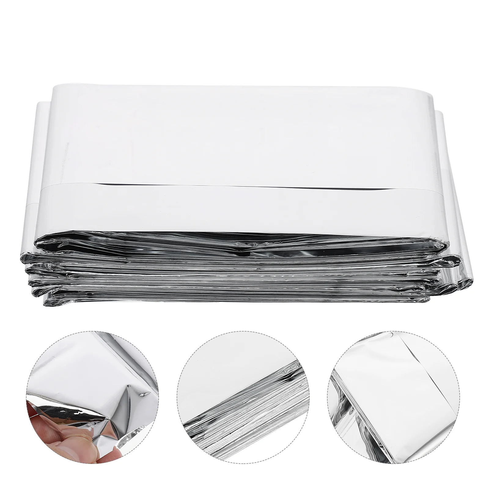 Heat Reflective Blanket Insulation Emergency Outdoor Thermal Blankets Foil Rescuing Heavy Weighted
