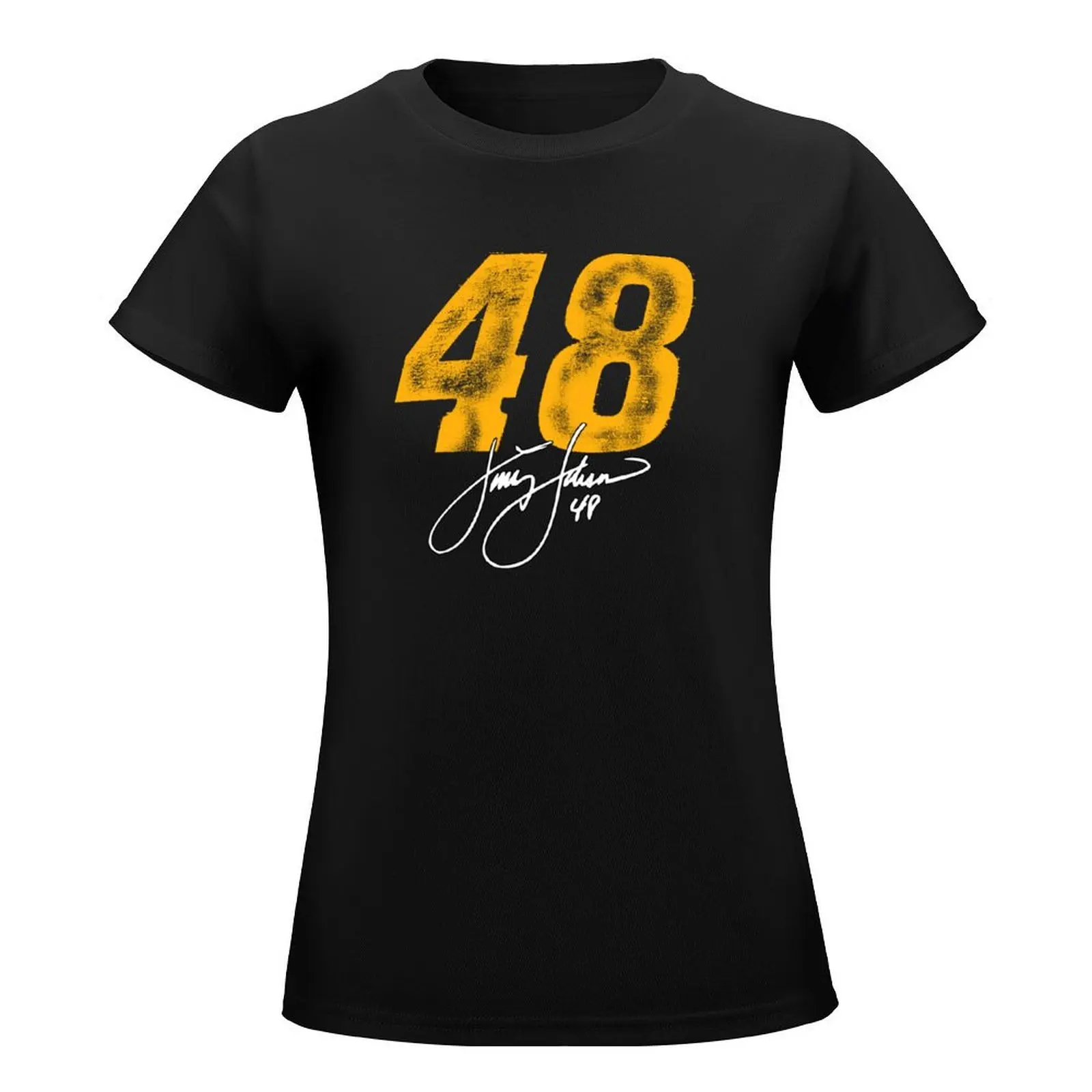 Jimmie Johnson T-Shirt customs design your own lady clothes blanks summer clothes for Women