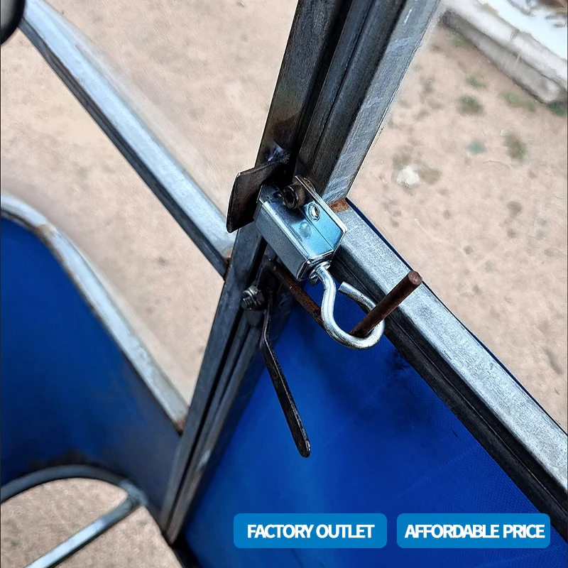 

(6 Pieces) Stainless Steel And Iron Spring Bolt Locks Industrial Motor Equipment Storage Cabinets Doors Drawers