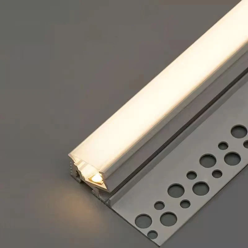 Upward Aluminum Profile Line Light Living Room Side-emitting Led Luminous Plaster Linear Strip Ceiling Suspended Reflector Lamp