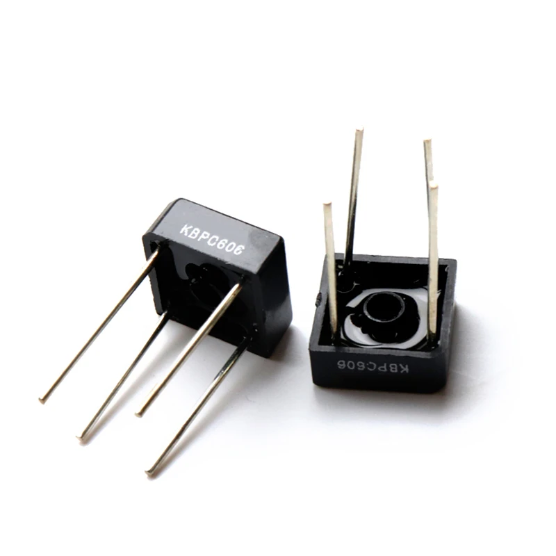 10PCS KBPC610 KBPC1010 KBPC606 KBPC608 6A 10A 1000V 1KV 600V 800V DIP 4Pin Diode Bridge Rectifier