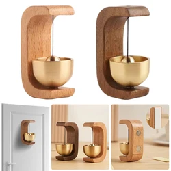 Magnetic Wooden Wind Chimes Hanging Japanese Style Doorbells Wind Loud Door Bell for Refrigerator Doors Restaurant Home Decor