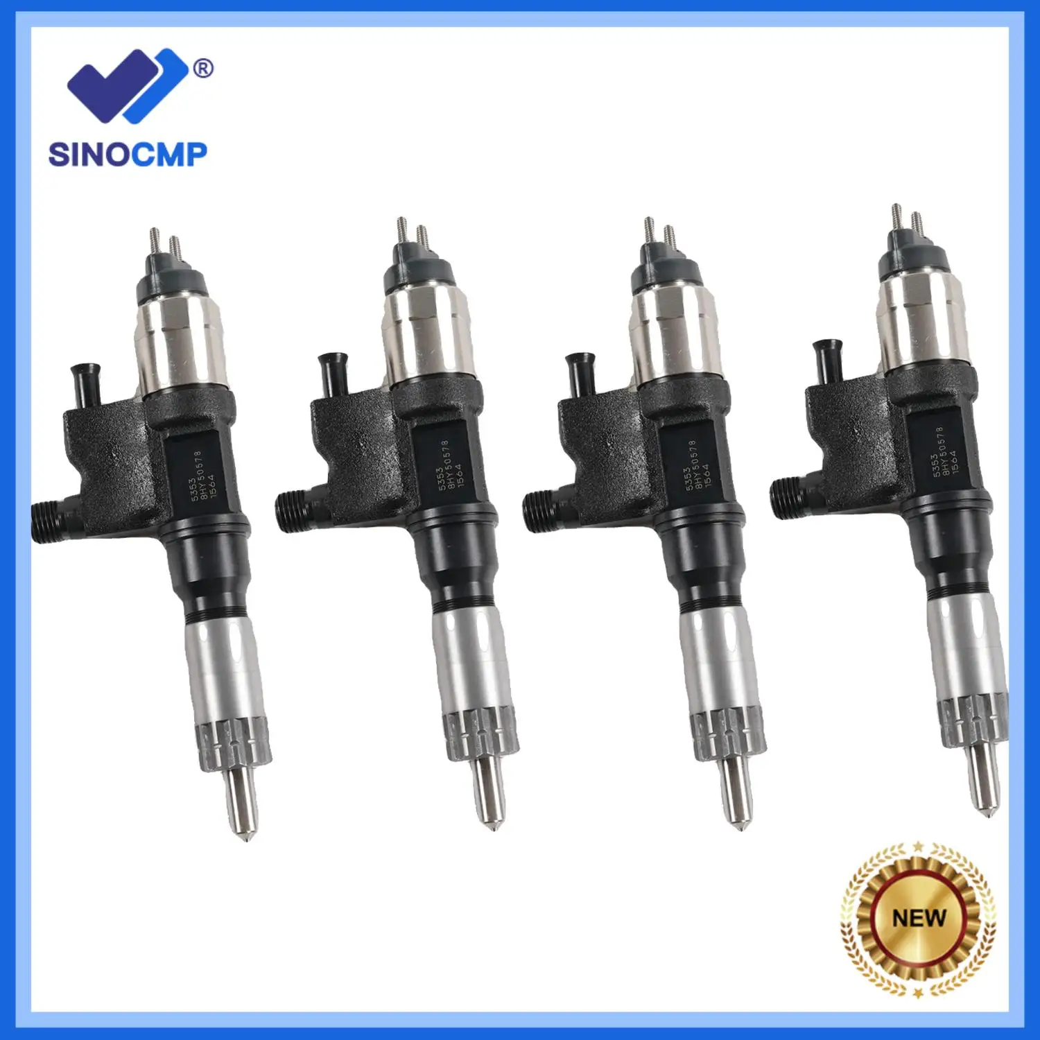 

4pcs Fuel Injector 095000-5351 8-97601156-1 For Isuzu 4HK1 6HK1 Engine Excavator Parts