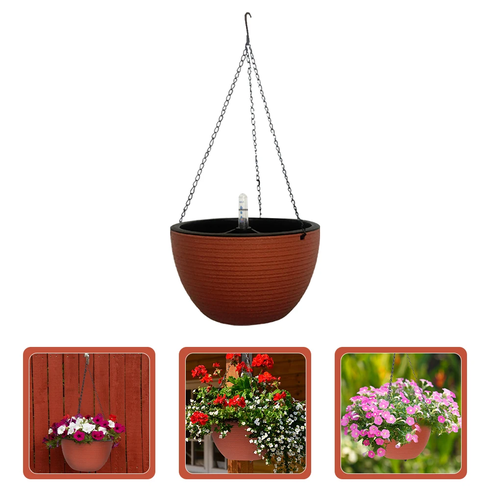 

Outdoor Automatic Water-absorbing Spider Flower Pot Hanging Basket Planters Indoor Plastic Pots