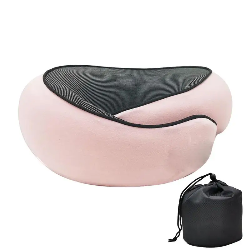 

Travel Neck Cushion Durable U-shaped Slow Rebound Soft Cervical Support Memory Foam Travel Pillow Non-deformed Airplane Pillow