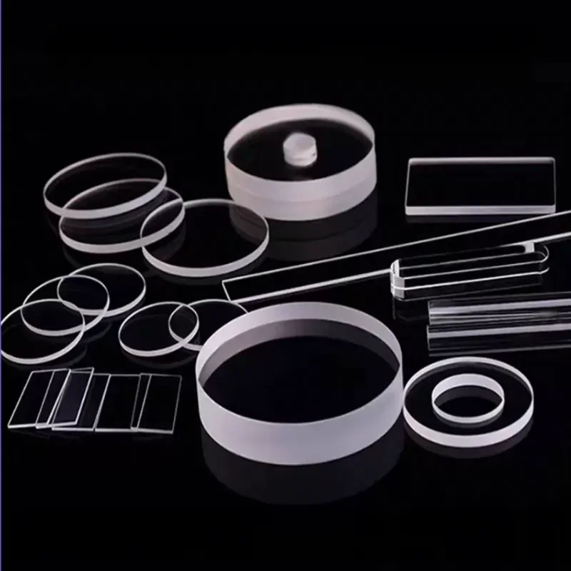 5pcs Round Quartz Glass Disc,Ultra-Thin Fused Silica Optical Window Sheet, High Transmittance Heat Resistant,0.1-1mm Thic Custom