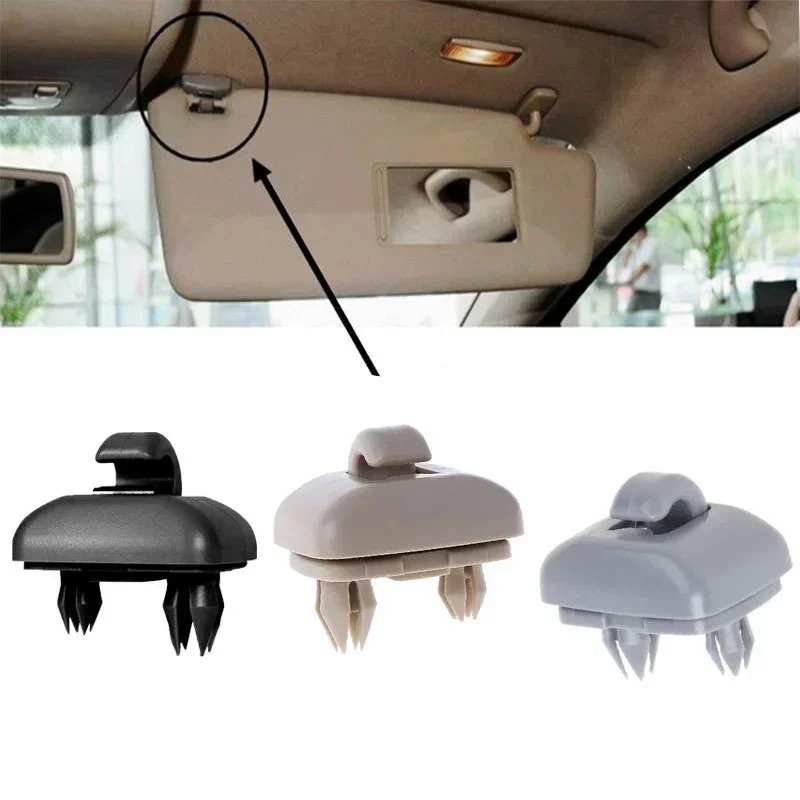2Pcs Car Sun Visor Hat Holder Hook Clips For Audi A1 A3 A4 A5 Q3 Q5 TT S3 S4 S5 Allroad Interior Accessories