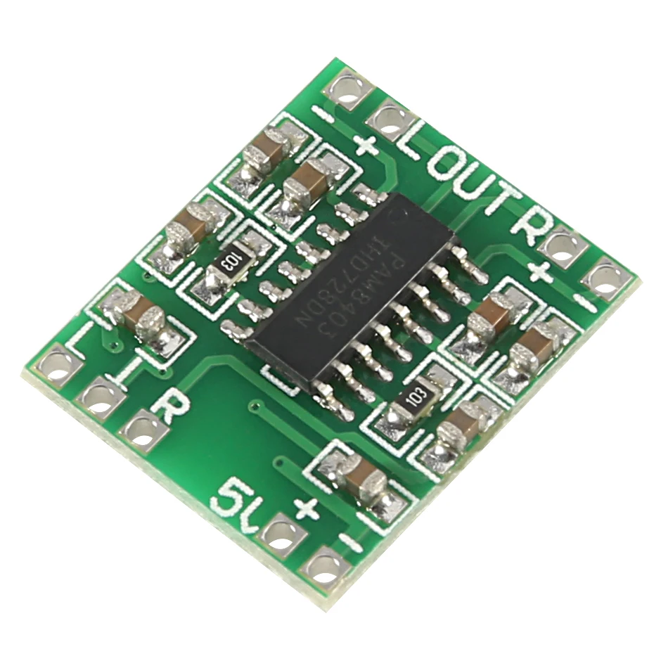 PAM8403 Super Mini Digital Amplifier Board 2 * 3W Class D Digital 2.5V To 5V Power Amplifier Board Efficient