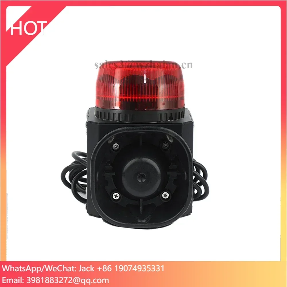 6 Waarschuwingsgeluiden Autosirene Brandweerwagen Alarm Luide Hoorn met 8 W Led Waarschuwingsbaken Noodverlichting met Aansteker