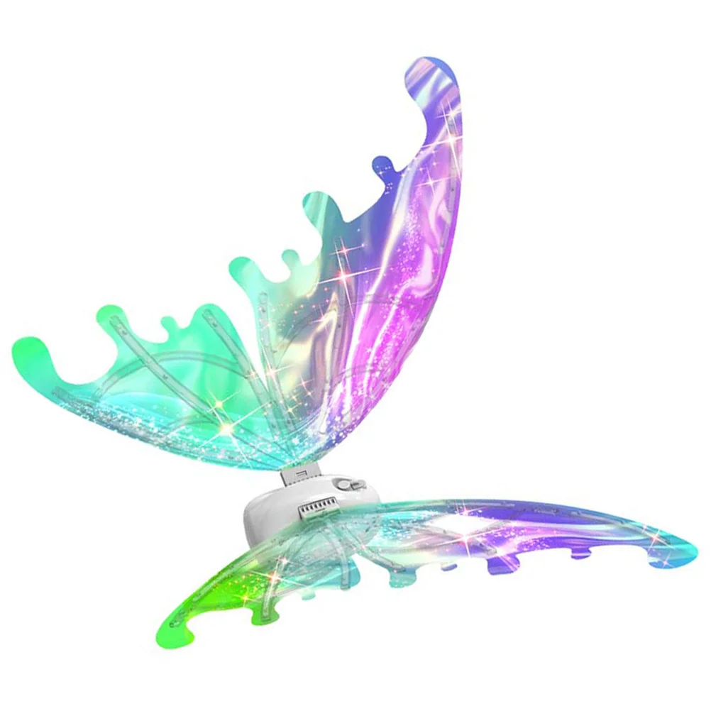 

1Set Electrical Fairy Wing Glowing Flapping Butterfly Wings Costume Party Prop Light Up Cosplay Decor Fairy Wing