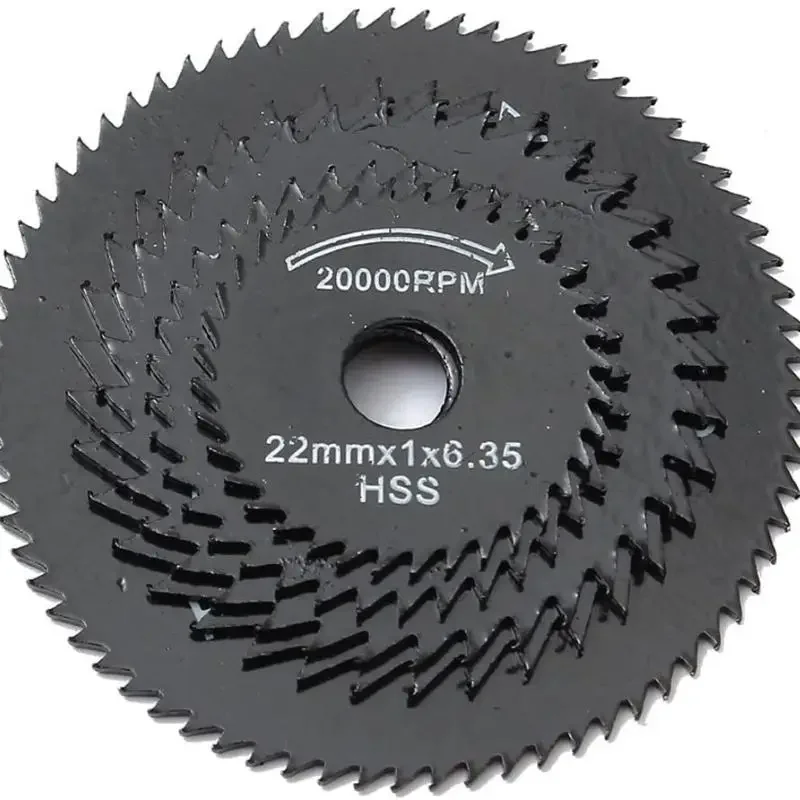 Mini hoja de sierra Circular HSS, herramienta rotativa para cortador de Metal Dremel, discos de corte de madera, corte de mandril de taladro de 22-44mm, 6 uds.