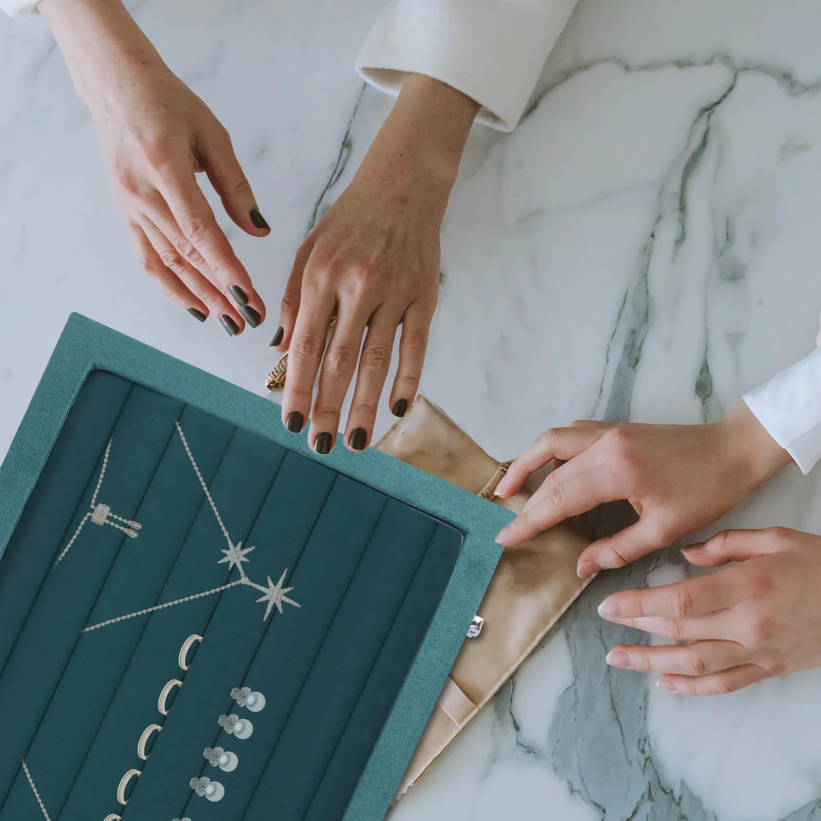 

Подставка для ювелирных украшений, 1 шт., многослойный органайзер для хранения колец, для дома, магазина, свадьбы, дня рождения