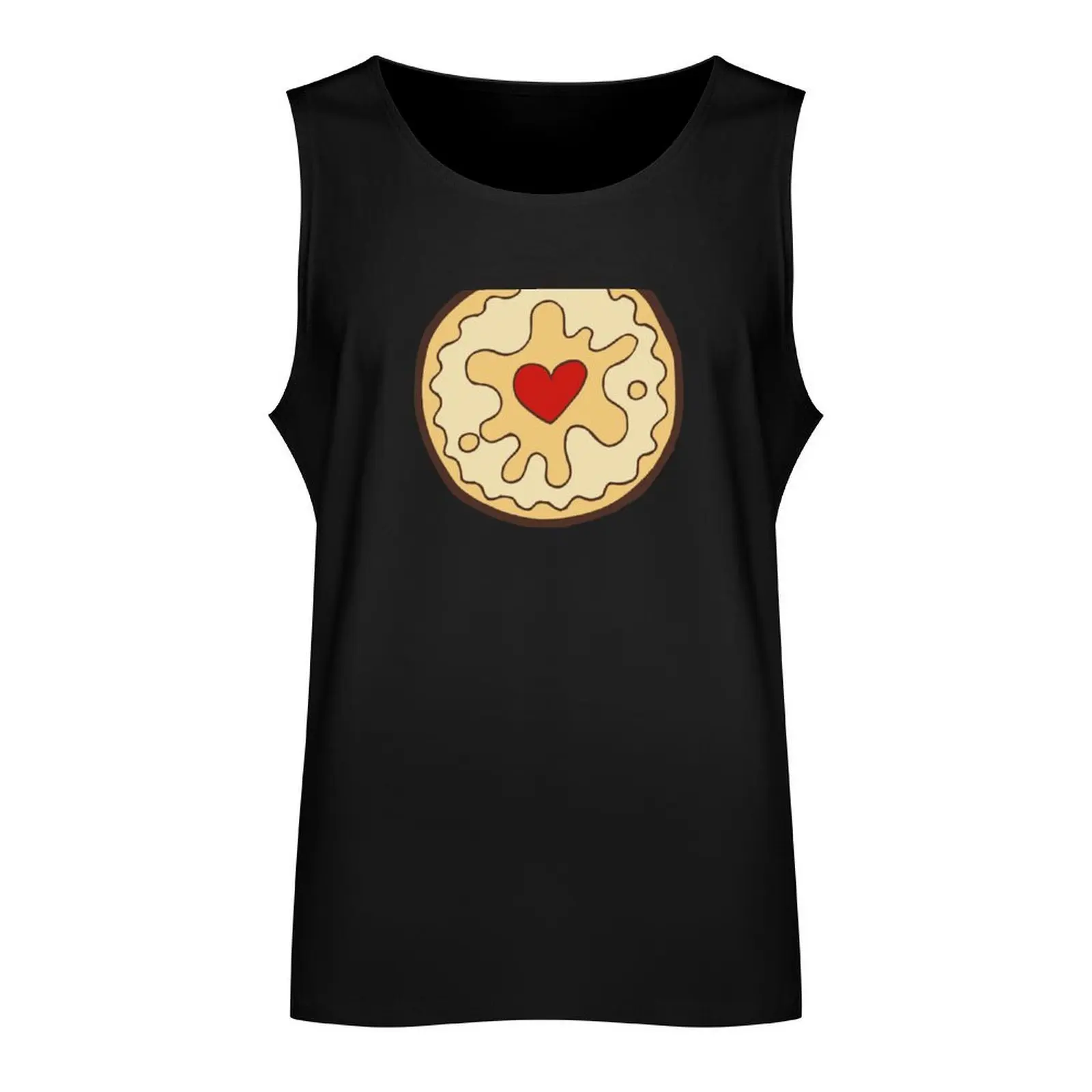 Jammy Dodger British Biscuit Tank Top Sleeveless top sleeveless Male clothes t-shirts man