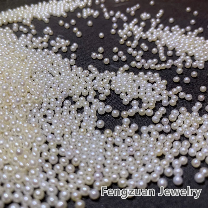 

Wholesale 4A Round High Luster Flawless No/Half/Full Hole Natural Loose Pearls 2-11.5mm Freshwater Pearl for Jewelry Making DIY