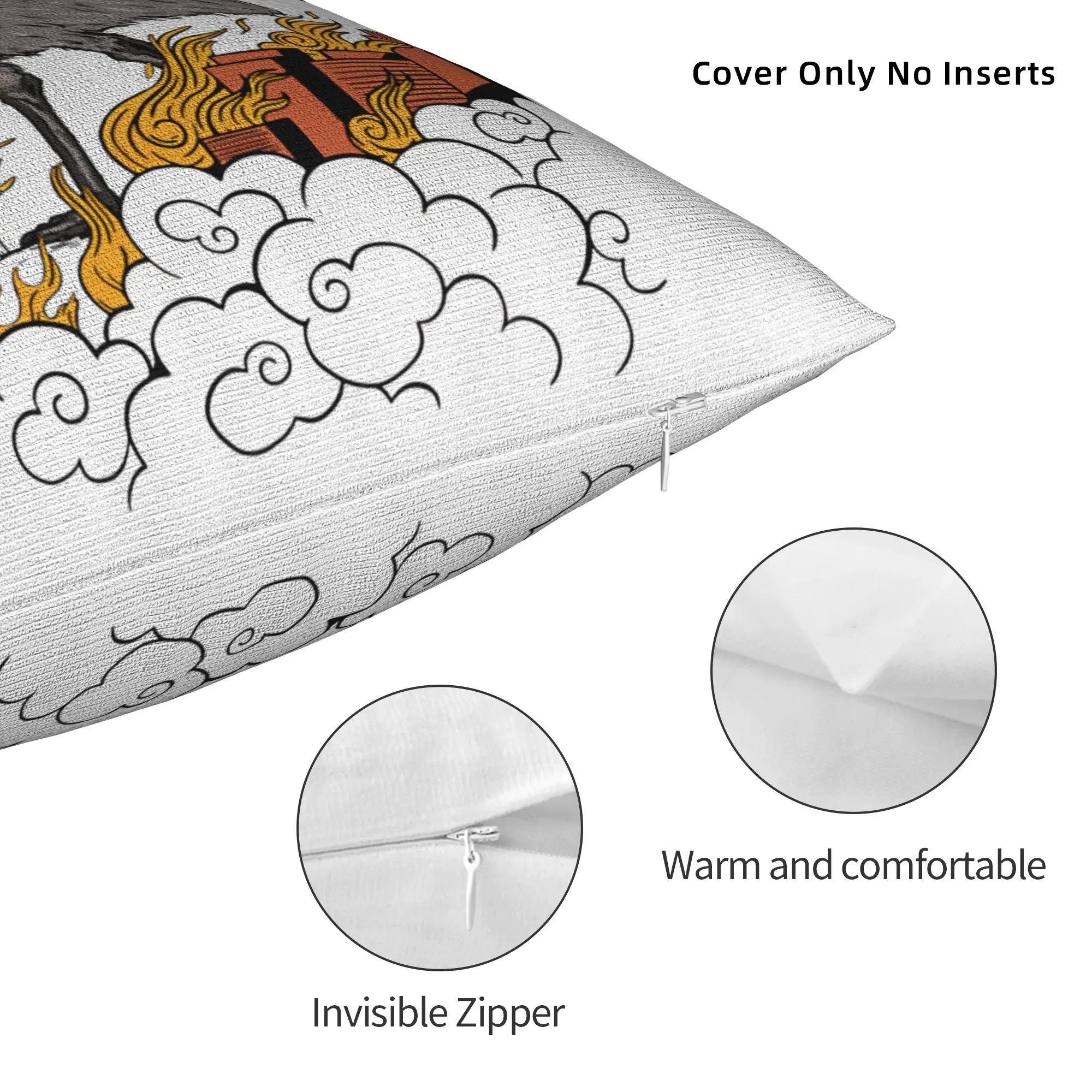 Japanese Emu Bird Ukiyo-e Pillowcase Print Fabric Cushion Cover Decor Funny Aesthetic Throw Pillow Case Cover Home Dropshipping