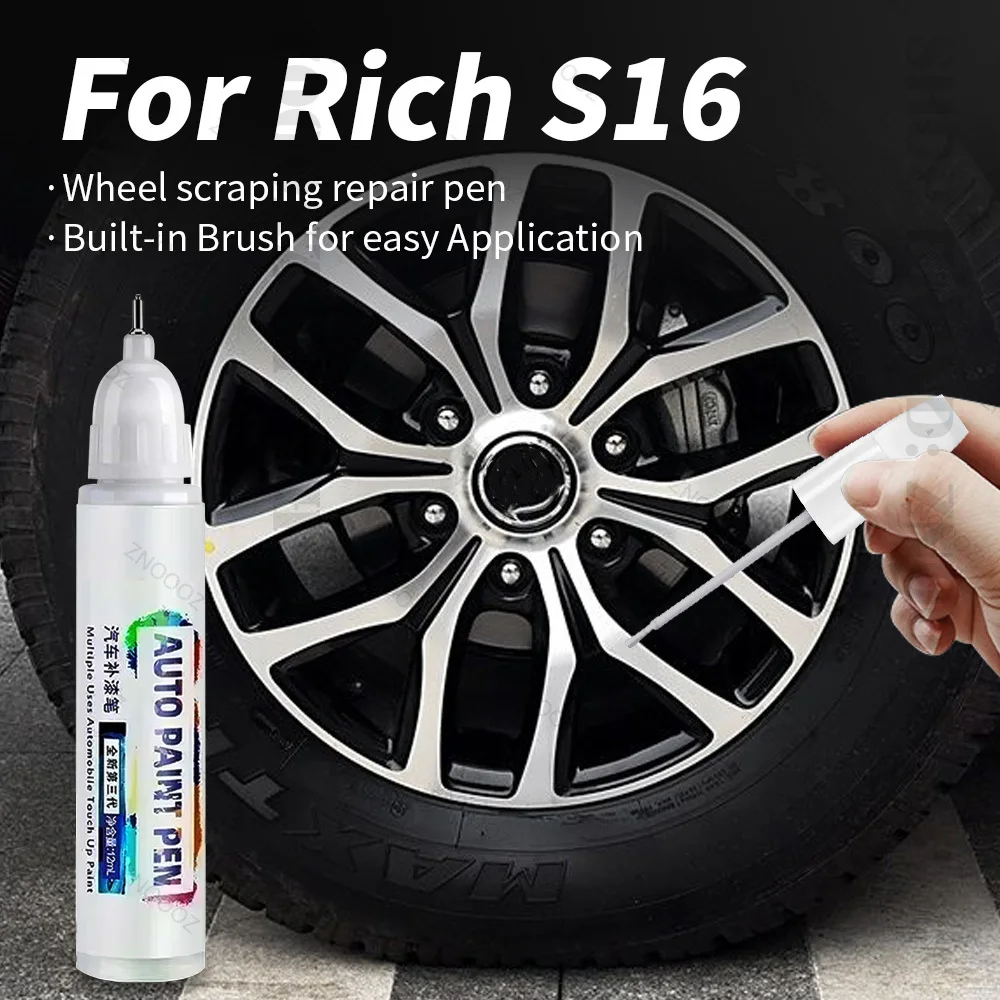 

Для DongFeng Rich S16 Touch Up Paint Wheel Repair Kit Быстрая и легкая краска для ремонта царапин на колесах Для ремонта колес автомобиля Серебристый